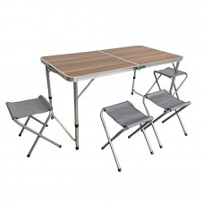 ΣΕΤ ΤΡΑΠΕΖΙ ΡΥΘΜΙΖΟΜΕΝΟ ΣΕ ΥΨΟΣ ΜΕ 4 ΣΚΑΜΠΩ ΑΛΟΥΜΙΝΙΟΥ ΠΤΥΣΣΟΜΕΝΟ ΒΑΛΙΤΣΑ BORMANN BSP1150